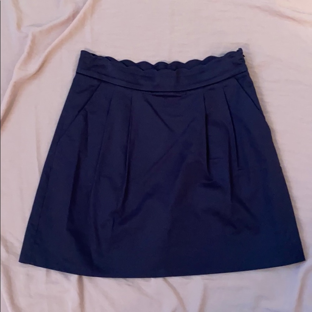 J crew navy skirt